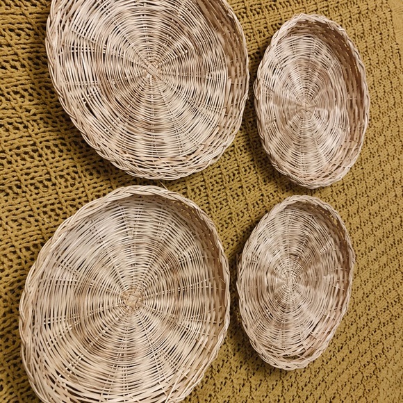8 Wicker Boho Baskets - Picture 4 of 5